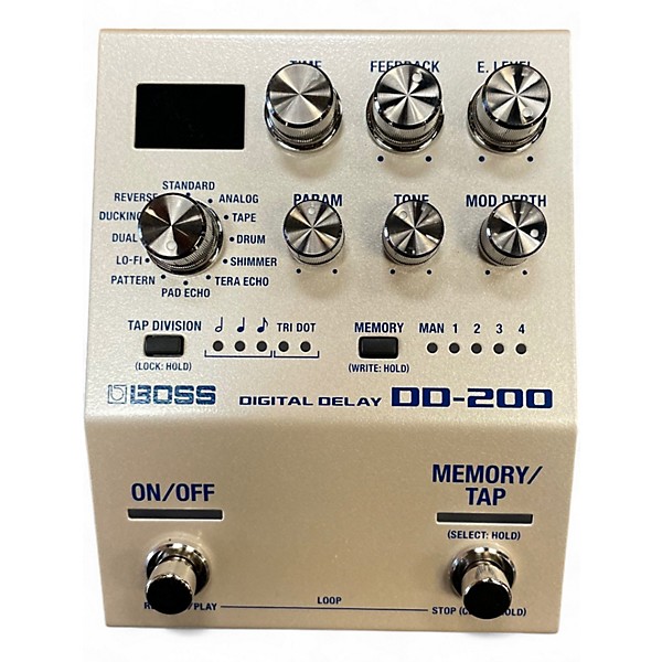 Used BOSS DD200 Digital Delay Effect Pedal
