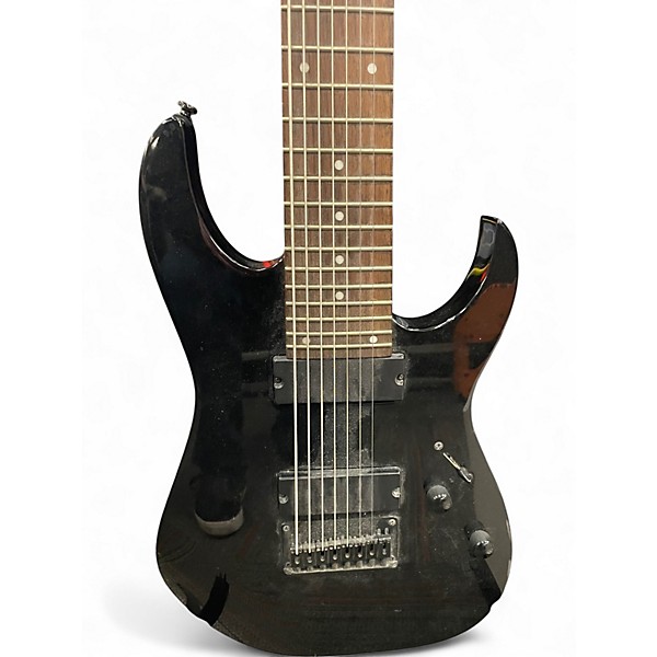 Used Ibanez RG8 8 String Black Solid Body Electric Guitar