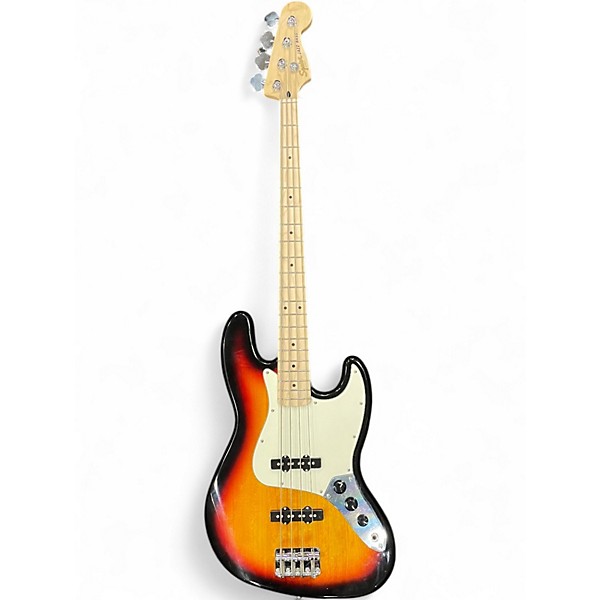 Used 2025 Squier Affinity Jazz Bass 3 Color Sunburst Electric Bass Guitar