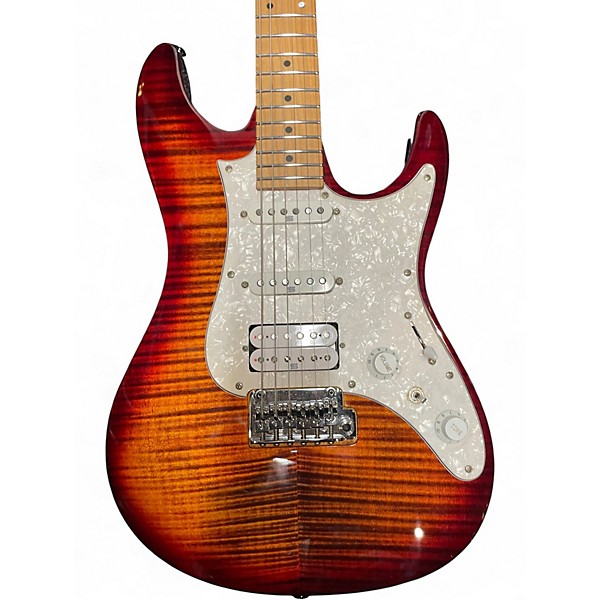 Used Ibanez AZ224F Tiger Eye Solid Body Electric Guitar