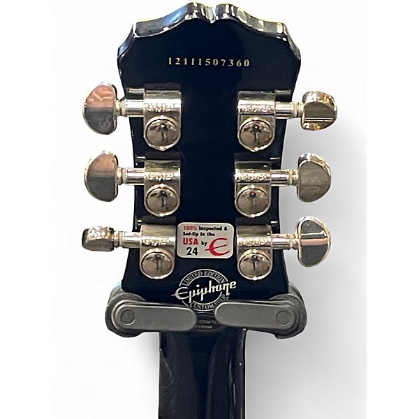 Used Epiphone Les Paul Custom Pro Silverburst Solid Body Electric Guitar