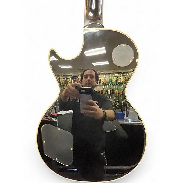 Used Epiphone Les Paul Custom Black Solid Body Electric Guitar