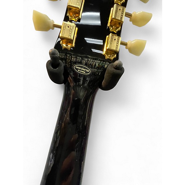 Used Epiphone Les Paul Custom Black Solid Body Electric Guitar