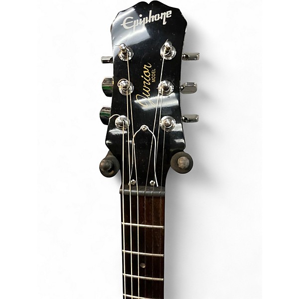 Used Epiphone  les paul jr Black Solid Body Electric Guitar