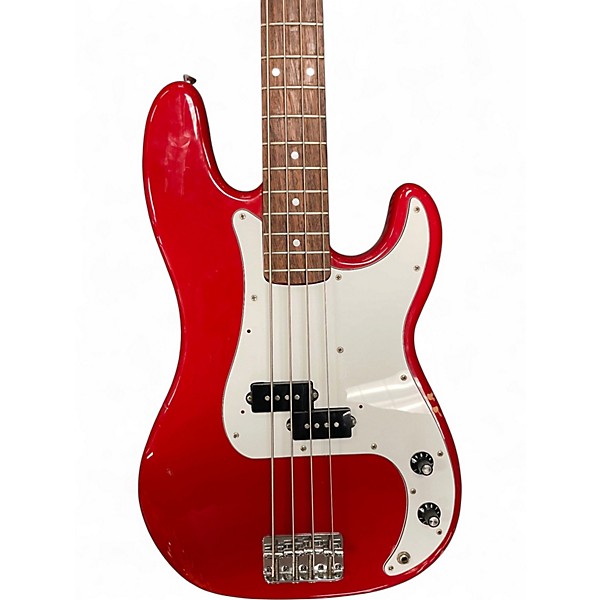 Used Squier Affinity Precision Bass RED Electric Bass Guitar