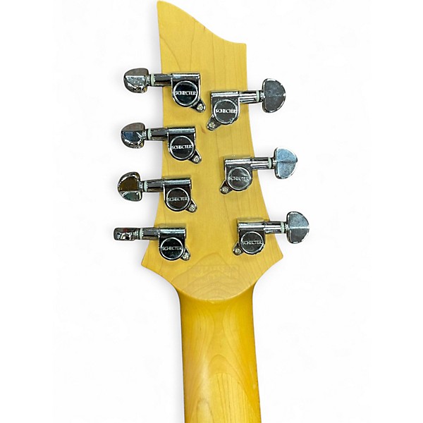 Used Schecter Guitar Research C7 DELUXE WHITE Solid Body Electric Guitar