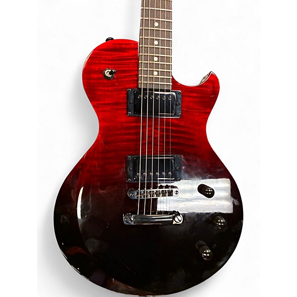 Used Schecter Guitar Research STANDARD DIAMOND SERIES SOLO II Red to Black Fade Solid Body Electric Guitar