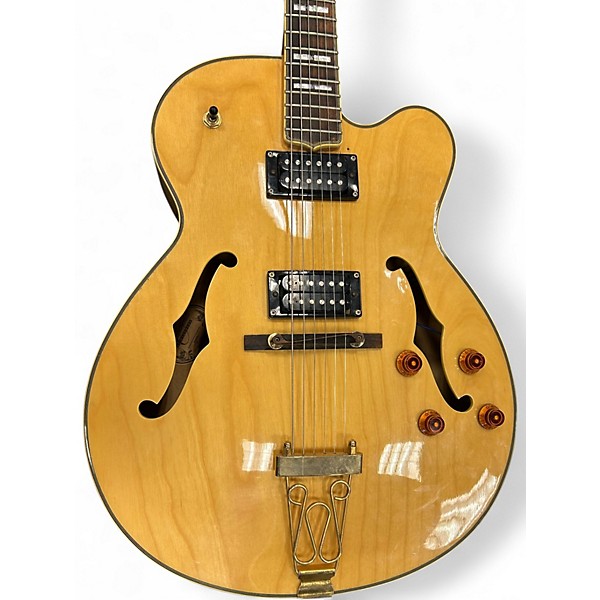 Used Oscar Schmidt OE40N Natural Hollow Body Electric Guitar