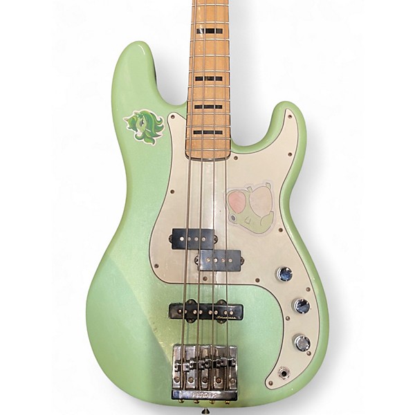 Used 2020 Fender GC FSR Deluxe Precision Bass Special Metallic Seafoam Green Electric Bass Guitar