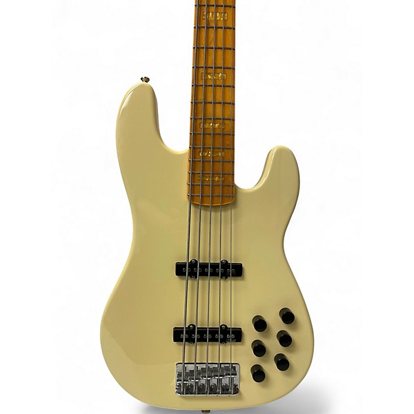 Used Markbass GV5 Gloxy Val MP 5 String Cream Electric Bass Guitar