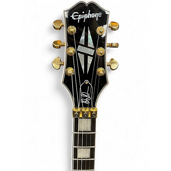 Used Epiphone Alex Lifeson Les Paul Custom Axcess Ruby Solid Body Electric Guitar