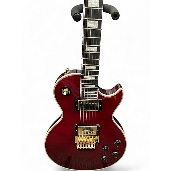 Used Epiphone Alex Lifeson Les Paul Custom Axcess Ruby Solid Body Electric Guitar