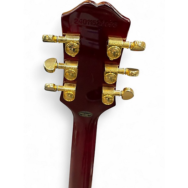 Used Epiphone Alex Lifeson Les Paul Custom Axcess Ruby Solid Body Electric Guitar