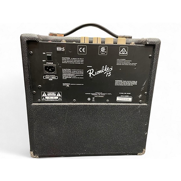 Used Fender Rumble 15 15W 1X8 Bass Combo Amp