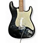Used Squier Stratocaster Black Solid Body Electric Guitar