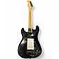 Used Squier Stratocaster Black Solid Body Electric Guitar