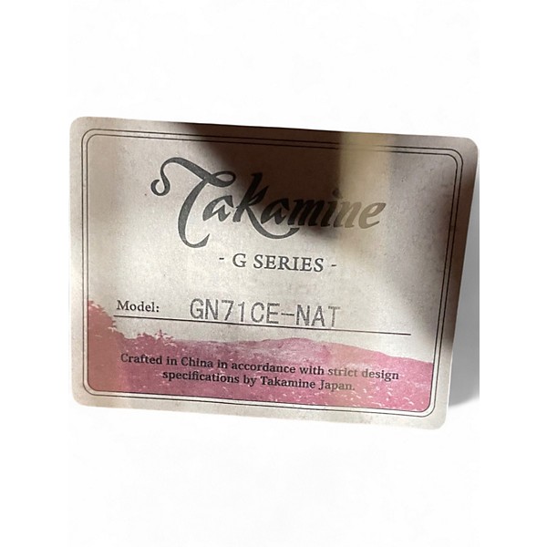 Used Takamine GN71CE Natural Acoustic Electric Guitar