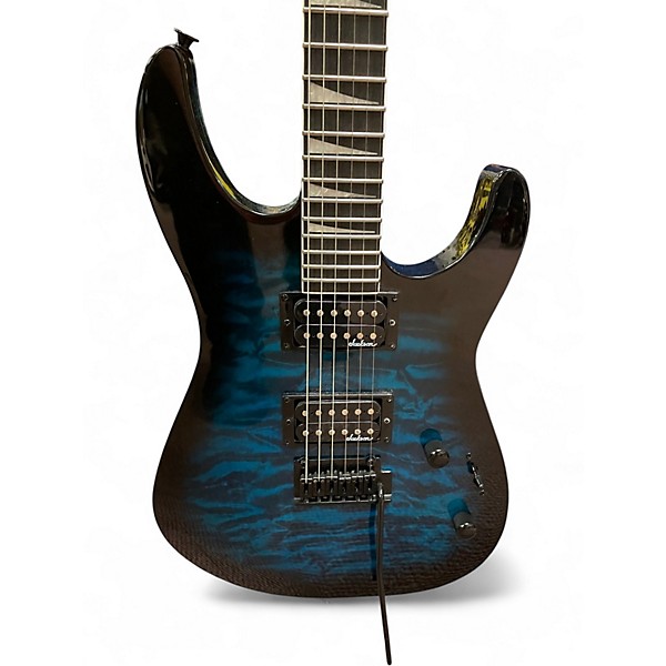 Used Jackson JS20 DKQ 2PT  Transparent Blue Solid Body Electric Guitar