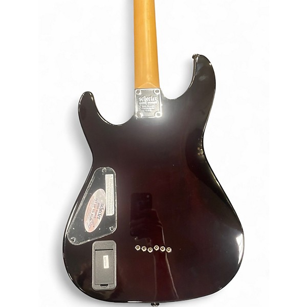 Used Schecter Guitar Research Demon 6 Crimson Red Trans Solid Body Electric Guitar