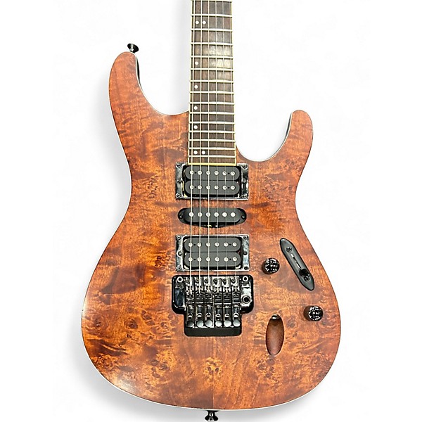 Used Ibanez S770P S Series Brown Solid Body Electric Guitar