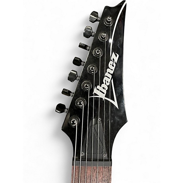 Used Ibanez RG7421 RG Series BLUE POPLAR BURL Solid Body Electric Guitar