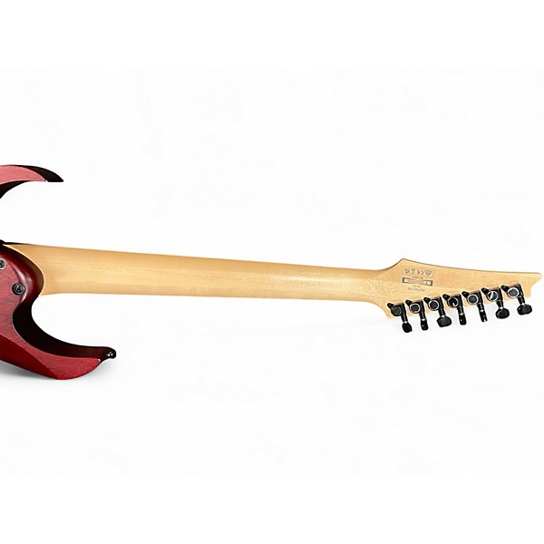 Used Ibanez RG7421 RG Series BLUE POPLAR BURL Solid Body Electric Guitar