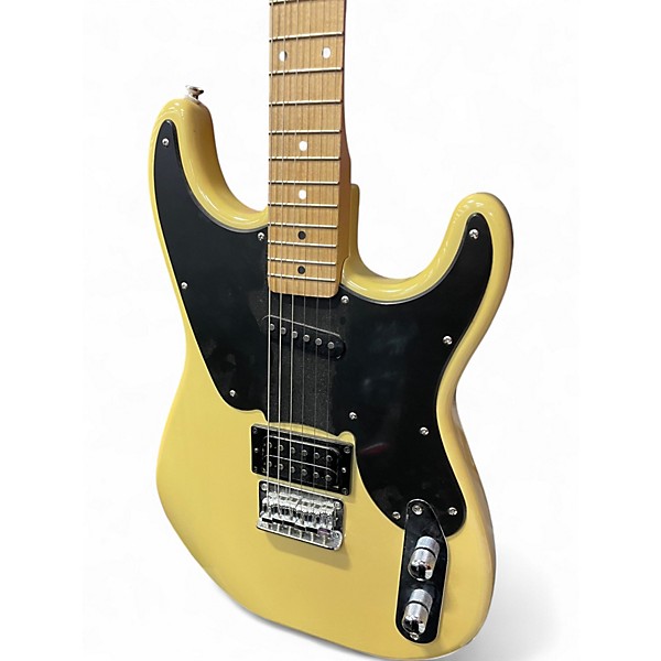 Used 2000s Squier 51 Vintage Yellow Solid Body Electric Guitar