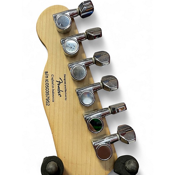 Used 2000s Squier 51 Vintage Yellow Solid Body Electric Guitar