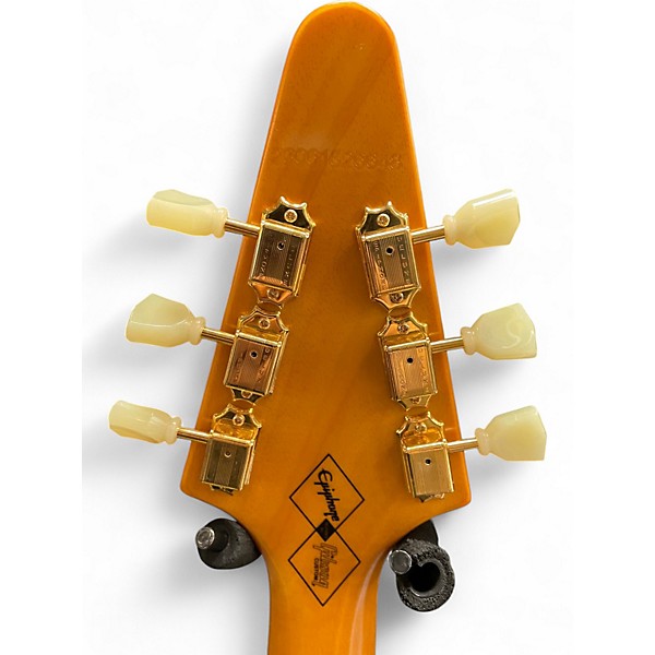 Used Epiphone 1958 Korina Flying V Vintage Natural Solid Body Electric Guitar