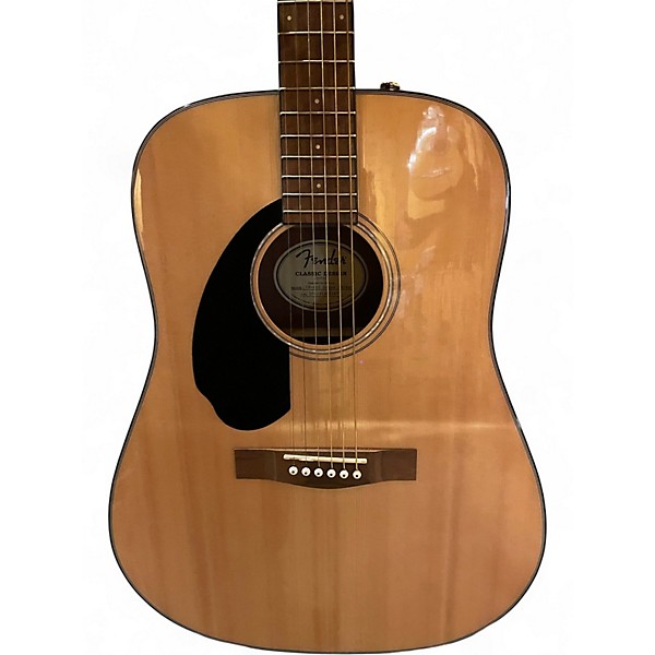 Used Fender CD60S Dreadnaught Left-Handed Natural Acoustic Guitar