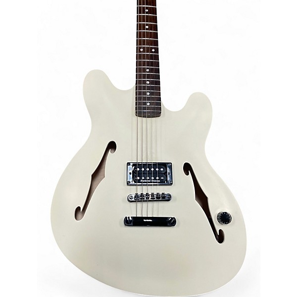 Used Fender TOM DELONGE STARCASTER  Olympic White Hollow Body Electric Guitar