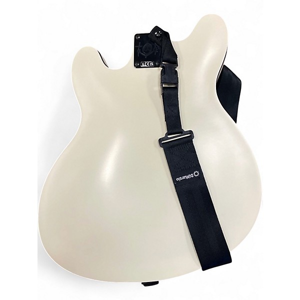 Used Fender TOM DELONGE STARCASTER  Olympic White Hollow Body Electric Guitar