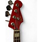 Used Fender Jaguar Bass Chrome Red Electric Bass Guitar