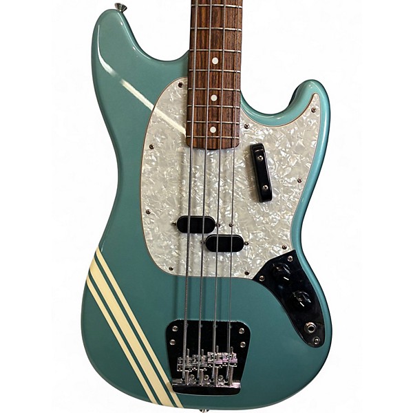 Used Fender Competition Series MB-98 MUSTANG REISSUE MIJ Ocean Turquoise Electric Bass Guitar