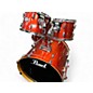 Used Pearl 4 Piece Vision Metallic Orange Drum Kit