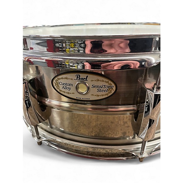 Used Pearl 6.5X14 Sensitone Snare Chrome Drum