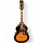 Used Epiphone J200-12 Vintage Sunburst 12 String Acoustic Electric Guitar thumbnail