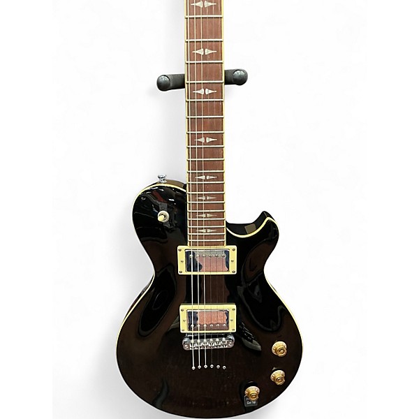 Used Michael Kelly Patriot Decreee Black and Gold Solid Body Electric Guitar