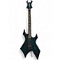 Used B.C. Rich NJ Series Warlock BLUE QUILT Solid Body Electric Guitar thumbnail