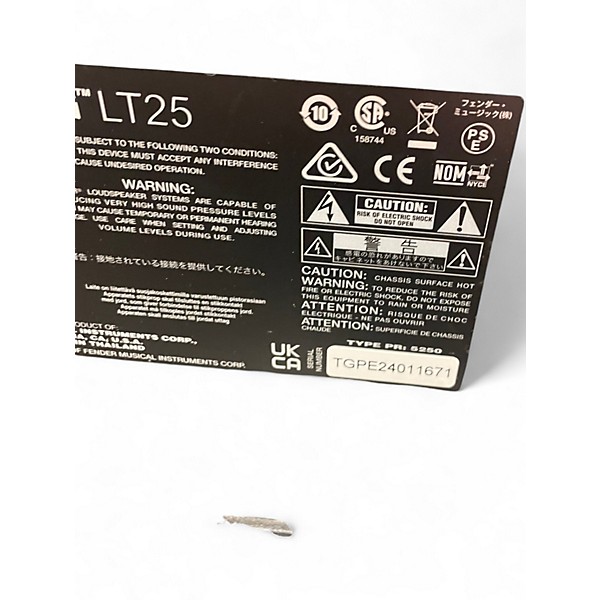 Used Fender Mustang LT25 25W 1x8 Guitar Combo Amp