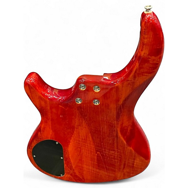 Used Dean Edge 1 4 String Orange Electric Bass Guitar