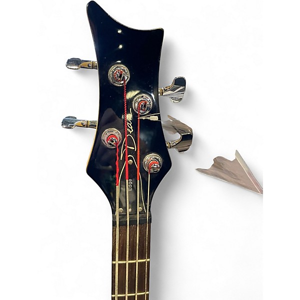 Used Dean Edge 1 4 String Orange Electric Bass Guitar
