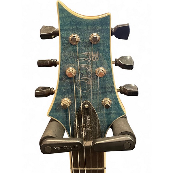 Used PRS Zach Myers Signature SE Blue Solid Body Electric Guitar