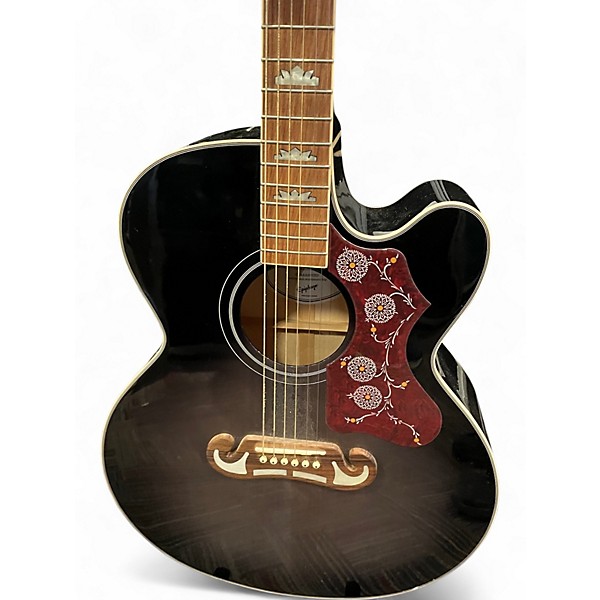 Used Epiphone J200 EC EBONY BURST Acoustic Electric Guitar