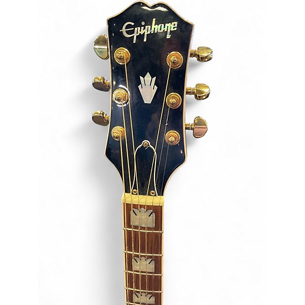 Used Epiphone J200 EC EBONY BURST Acoustic Electric Guitar