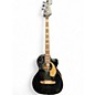 Used Fender Kingman Acoustic Electric Bass Black Acoustic Bass Guitar thumbnail