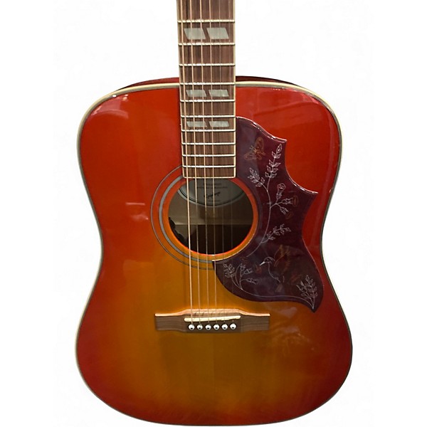 Used Epiphone Hummingbird Cherry Sunburst Acoustic Guitar