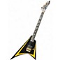 Used ESP Edwards E-Alexi Arrow Head Black and Yellow Solid Body Electric Guitar thumbnail