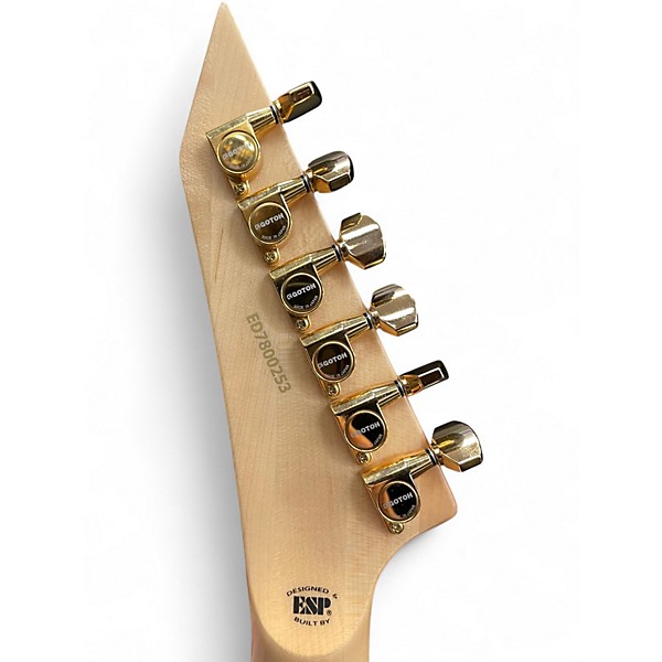 Used ESP Edwards E-Alexi Arrow Head Black and Yellow Solid Body Electric Guitar