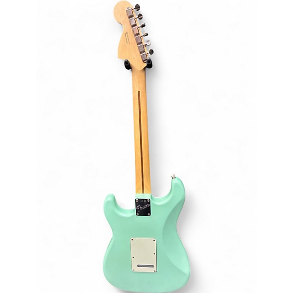 Used 2019 Fender American Performer Stratocaster HSS Satin Seafoam Green Solid Body Electric Guitar